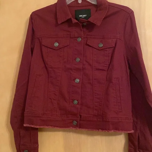 Nine West NWT Women’s Denim Sarah Jacket - Size Medium - Picture 2 of 6